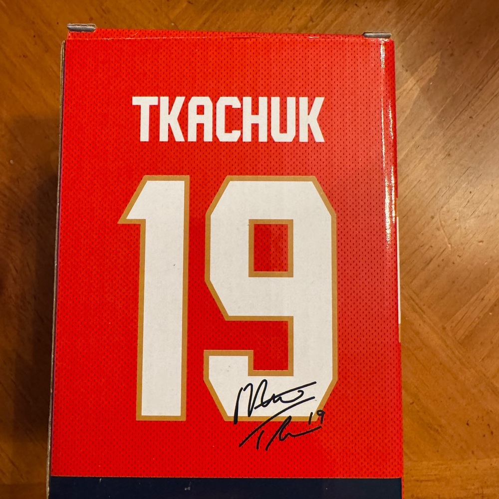 2026 Gold Medalist Matthew Tkachuk #19 Florida Panthers Bobblehead - Picture 2 of 3